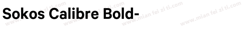Sokos Calibre Bold字体转换